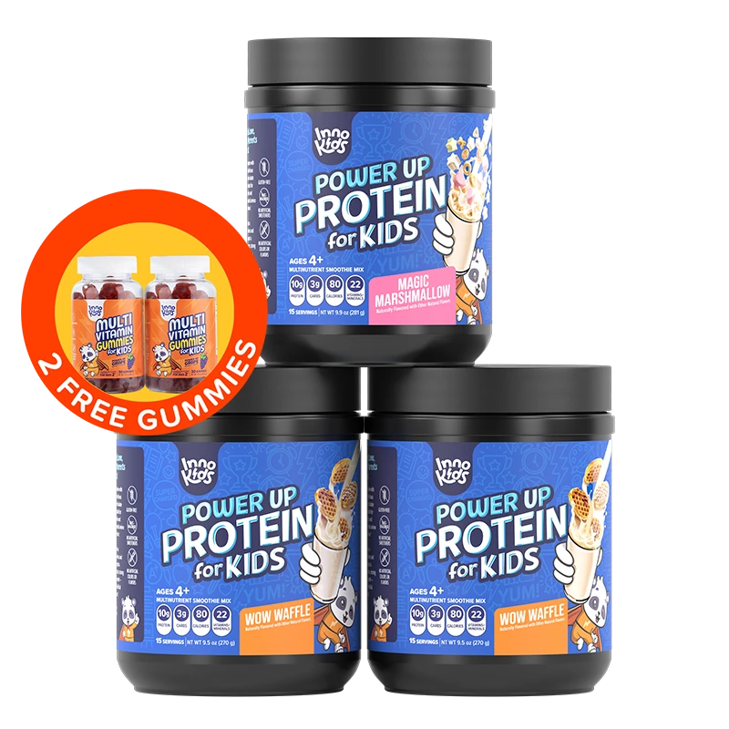 3 Bottles of Power Up Protein for Kids