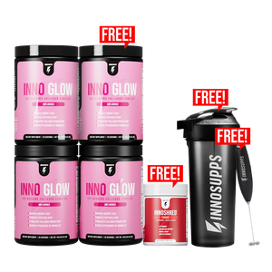 3 BOTTLES OF INNO GLOW + 1 Free + 3 Free Items