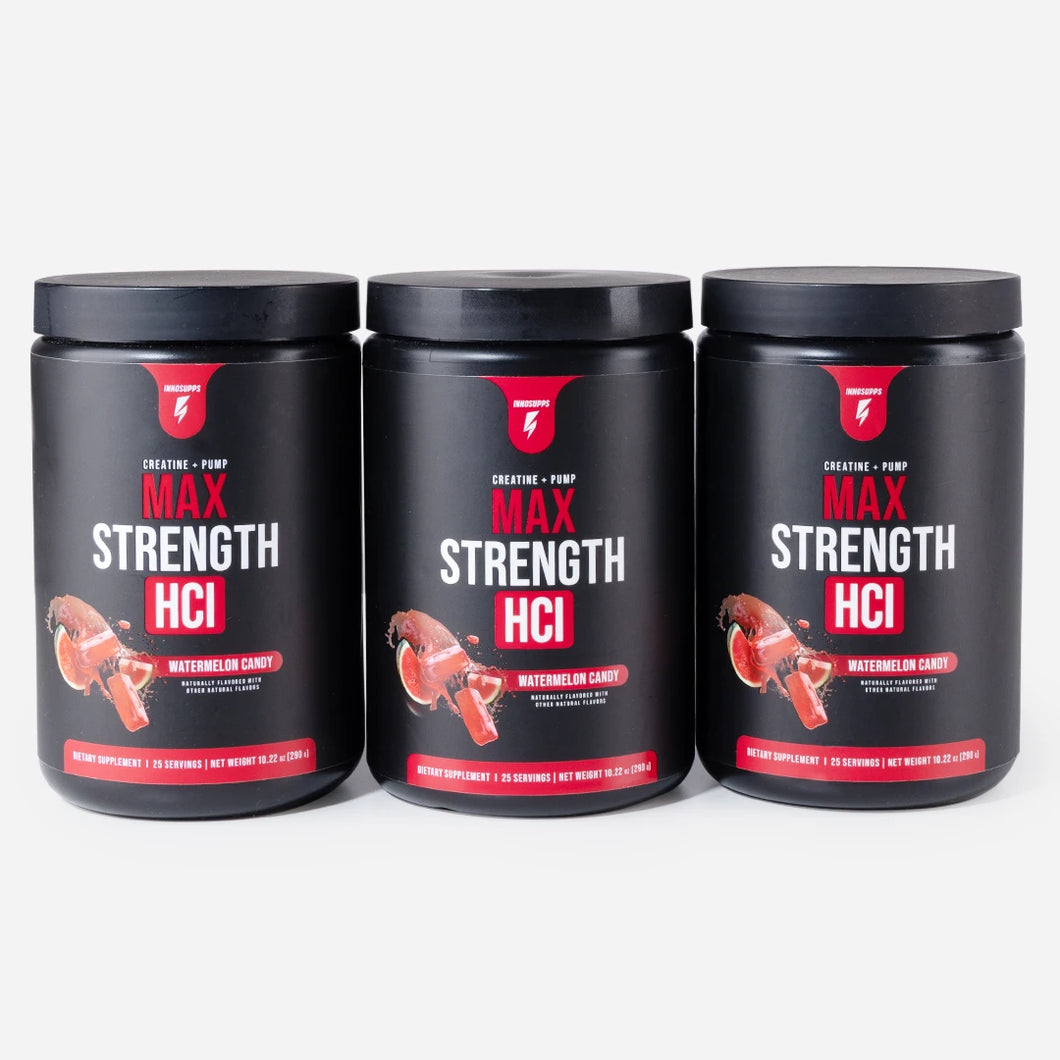 3 Bottles of Max Strength HCl