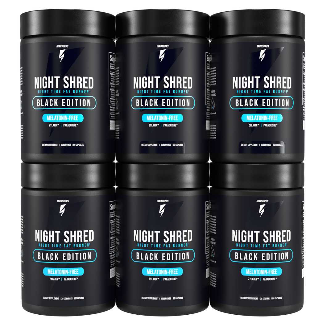 6 Bottles of Night Shred Black